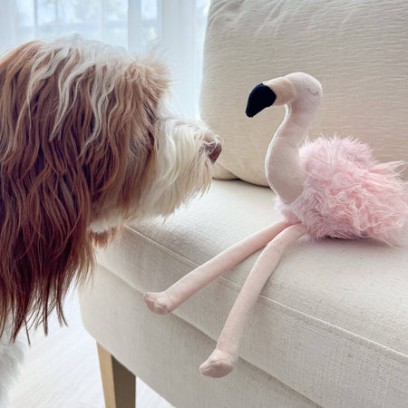 Flamingo Enrichment Dog Toy