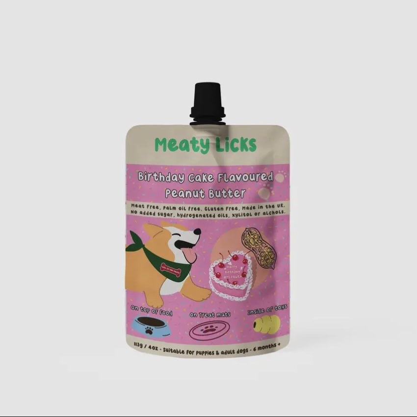 Birthday Cake Flavoured Peanut Butter Pouch
